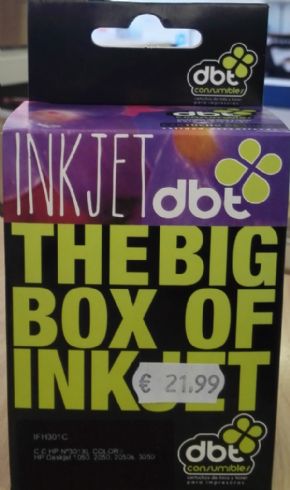 Cartucho de tinta HP 301XL Compatible Color